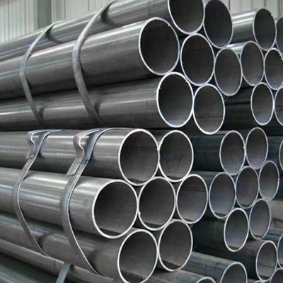 ERW Steel Pipe with Q195-Q345 Grade 0.5-60mm Wall Thickness and 12m Length for Fluid and Gas Applications