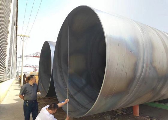 Spiraal ondergedompelde boog lasstaalpijp voor steiger ASTM A252/A53 standaard breed diameterbereik