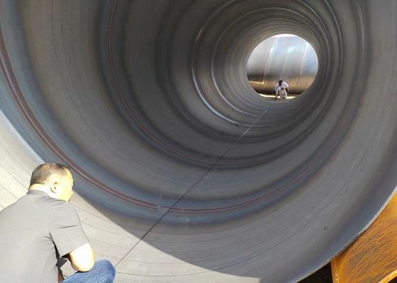Spiraal ondergedompelde boog lasstaalpijp voor steiger ASTM A252/A53 standaard breed diameterbereik