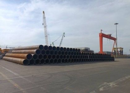 Spiraalgeweld staalpijp Grote diameter Water olie gas 12m Lengte ASTM gecertificeerd