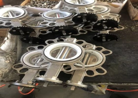 Vlinderkleppen met gespeld motorkap en een-/dubbelwieg voor hydraulische systemen voor temperatuurregeling